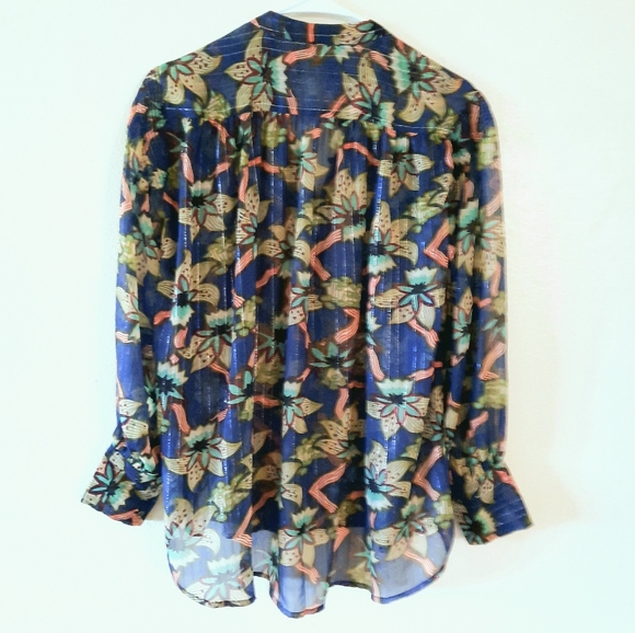 Scotch & Soda Floral Button Down Top - Picture 5 of 6